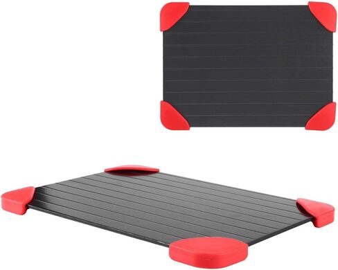Quick Defrost Tray, Plate Board for Defrosting Meat Food, with Non Stick Surface and Round Corner Protection, for Kitchen BBQ Cooking Outdoor Use in Saudi Arabia