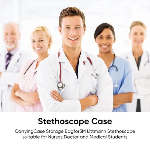 حافظة سماعة الطبيب لرصد 3M Littmann Classic III، حافظة سماعة الطبيب الصلبة للسفر لسماعة الطبيب، للممرضات والأطباء وطلاب الطب (جراب فقط) in Saudi Arabia