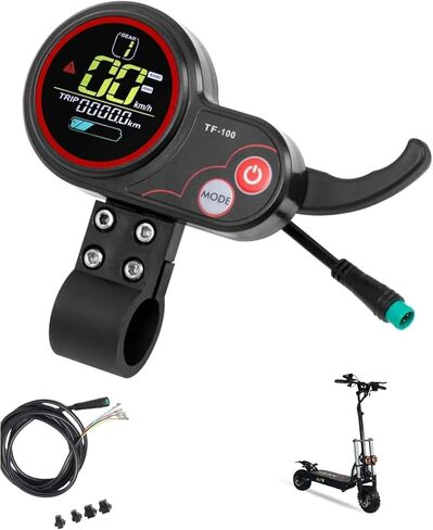TF-100 5PIN 36V-60V وحدة تحكم خنق سكوتر كهربائي - شاشة LCD مقاومة للماء متعددة الوظائف لـ Kugoo/Kaabo/Dualtron/VSETT، تركيب التوصيل والتشغيل in Saudi Arabia