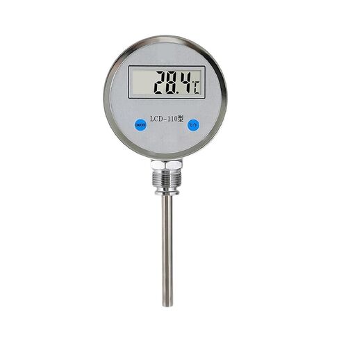 LCD-110 ميزان حرارة رقمي ثنائي المعدن بمستشعر صناعي من الفولاذ المقاوم للصدأ (محوري 20 سم) in Kuwait