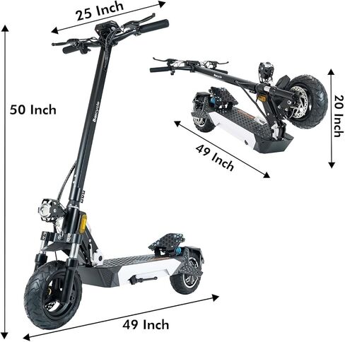 Electric Scooter Adults,1600W Fast Scooter,36 MPH Top Speed & 40 Miles Long Rang,10" Off-Road Kick Scooter with Suspensions, Folding E Scooter for Teens and Adults,Commute Scooter in Saudi Arabia