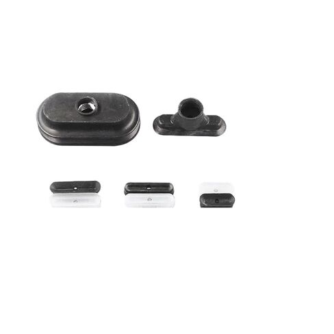 Pneumatic Suction Cup Long Vacuum Sucker Oval W5L10 Machine Manipulator Accessories 10Pcs(W8L30,Black) in Saudi Arabia