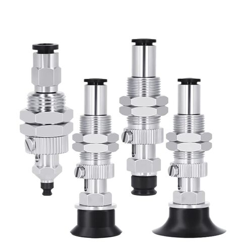VPC-2/3/4/6/8/10/15/20/30/40/50RN/BN-4J/6J Black Industry Vacuum Suction Cup with Connecting Rod 5Pcs(VPC-15BN-6J,White) in Saudi Arabia