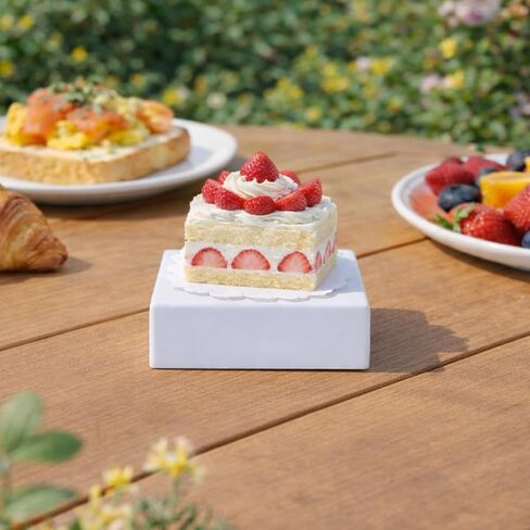 Buffet Riser, Acrylic Cube Large Food Display Stand with Hollow Bottom, Cube Nesting Box Cupcake Display Stand for Buffet Table Wedding Birthday Party Catering Dessert Jewelry Collectibles in Saudi Arabia