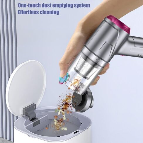 مكنسة كهربائية محمولة للسيارة لاسلكية مع محرك بدون فرش، مكنسة كهربائية عالية الطاقة 12000 باسكال ومنفضة هواء، 4 في 1 لوحة مفاتيح محمولة صغيرة محمولة باليد مكنسة كهربائية للمنزل السيارة in Kuwait