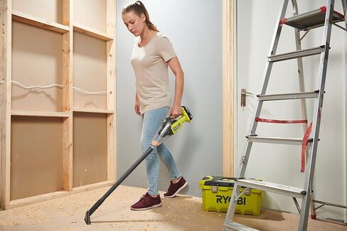 RYOBI - 18V Handheld Vacuum Cleaner with Extension Tube and Hard Floor Brush - 4.24 kPa - 0.85 m3/Min - Collector 600 ML - Comes with Crevice Tool with Retractable Brush - RHV18F-0 in Saudi Arabia