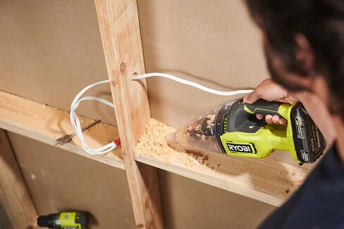 RYOBI - 18V Handheld Vacuum Cleaner with Extension Tube and Hard Floor Brush - 4.24 kPa - 0.85 m3/Min - Collector 600 ML - Comes with Crevice Tool with Retractable Brush - RHV18F-0 in Saudi Arabia