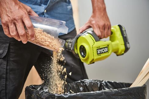 RYOBI - 18V Handheld Vacuum Cleaner with Extension Tube and Hard Floor Brush - 4.24 kPa - 0.85 m3/Min - Collector 600 ML - Comes with Crevice Tool with Retractable Brush - RHV18F-0 in Saudi Arabia