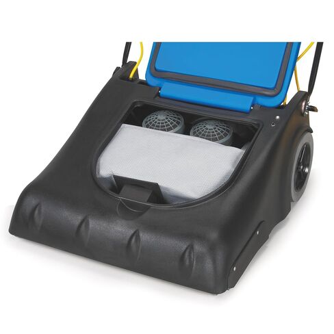 مكنسة كهربائية للسجاد لمنطقة واسعة من Powr-Flite، مكنسة كهربائية تجارية PF2030-30 بوصة، محرك مزدوج 224 CFM، سلك 75 قدم، ترشيح 4 مراحل - هادئ 70 ديسيبل للفنادق والمطارات ومراكز المؤتمرات in Kuwait