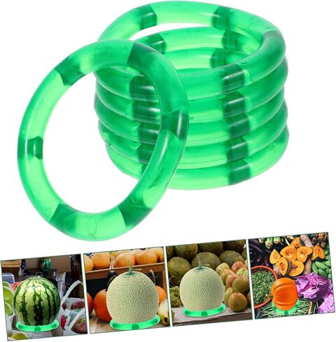 6 قطع حامل تثبيت البطيخ، قاعدة عرض فواكه مضادة للانزلاق للشمام والقطر، حامل فاكهة ثابت سهل التنظيف للاستخدام في السوبر ماركت والمتاجر in Saudi Arabia