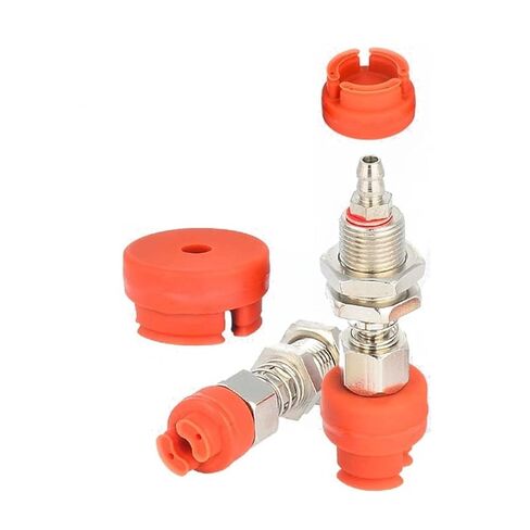 10Pcs Pneumatic Vacuum Suction Cup with Holes Red Silicone Sucker Injection Molding Automation Tools(YH11-20) in Saudi Arabia