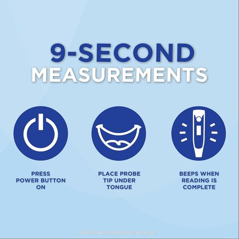 ميزان الحرارة الرقمي فيريديان | 9-القراءة الثانية | أوضاع درجة الحرارة F C| نصيحة مرنة | صحية ومقاومة للماء وسهلة التنظيف | حقيبة للتخزين + تعليمات متضمنة in Kuwait