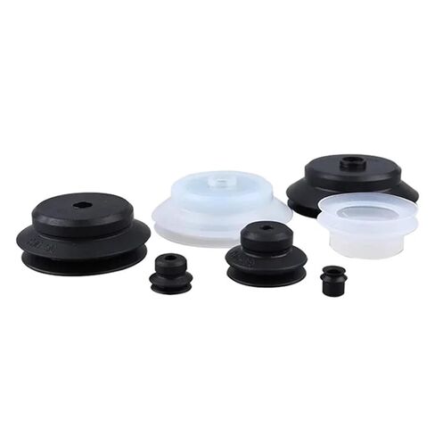 10Pcs PJG Pneumatic Vacuum Suction Cup Arm Double Layers Silicone Sucker for Injection Molding Machine(15mm,White) in Saudi Arabia