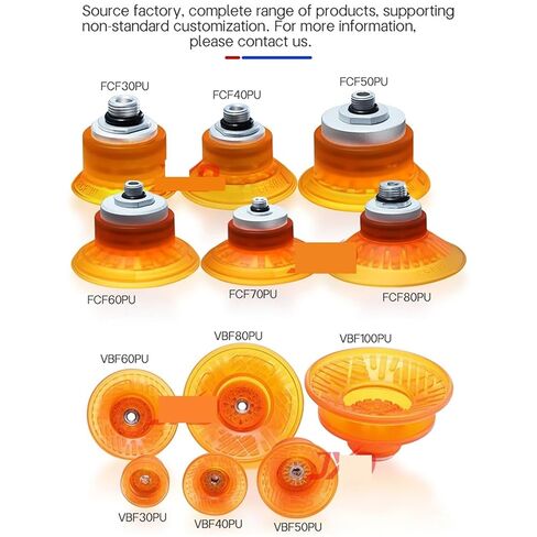 Pneumatic Suction Cups FCF-30/40/50/60/70/80/100PU-G18F 1Pcs(FCF70PU-18M) in Saudi Arabia
