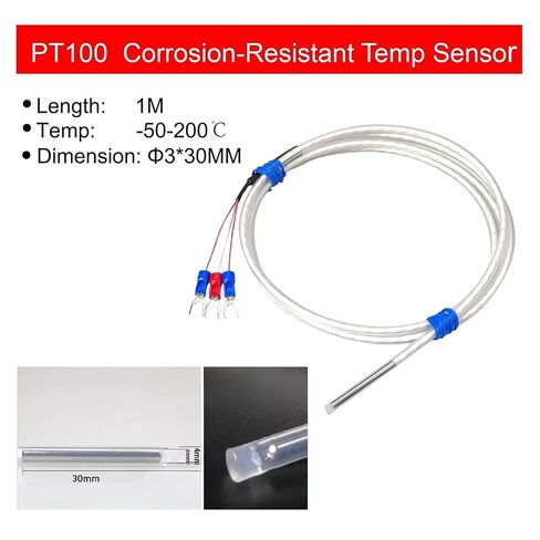 Temperature Sensor PT100 Probe high Temperature Industrial(Pt100 1m) in Saudi Arabia