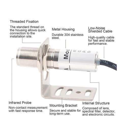 0-5V Output Compact Temperature Sensor Non-Contact Industrial Real-time Monitoring(0-400 0-5V) in Saudi Arabia