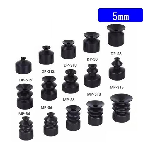 10Pcs Pneumatic Suction Cup NBR Small Head Sucker 5mm for Machine Manipulator Sucking Disc(6mm,DP) in Saudi Arabia