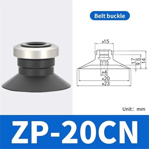 Pneumatic Vacuum Suction Cup with Holder ZP10CN/CS Sucker for Automation Fitting 1Pcs(ZP20CN) in Saudi Arabia