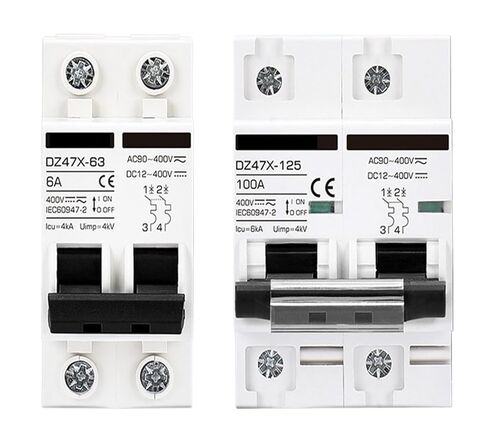قطاع دارة 15A 30A 50A 120A للألواح الشمسية DC12V 24V إلى 400V PV نظام الطاقة الكهروضوئية مفتاح فصل التيار المتناوب 120 فولت 240 فولت MCB(2P 50A) in Kuwait