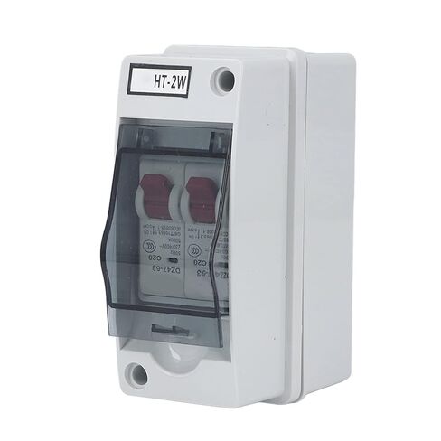 Distribution Box with Breaker Box, MCB C Type 2 Way AC 230V 400V IP65 Electrical Boxes (C20+C20) in Saudi Arabia