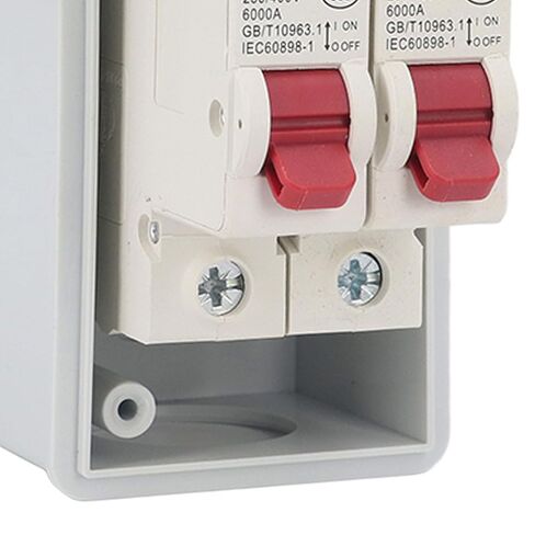 Distribution Box with Breaker Box, MCB C Type 2 Way AC 230V 400V IP65 Electrical Boxes (C20+C20) in Saudi Arabia