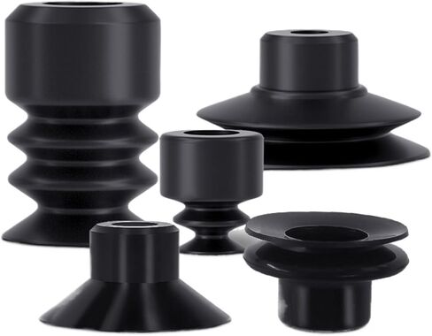 Vacuum Chucks DP-6/8/10/12/15/20/25/30/40/50 Black Pneumatic Suction Cup(SP-04(5pcs),MP Triple Layer) in Saudi Arabia