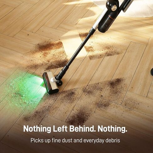 CoreJet 5+ Self-Emptying Stick Vacuum, Cordless Vacuum Cleaner with All-in-One Charging Dock, 2 Removable Batteries, 450W Motor, Dust Detection Light, HEPA Filtration for Hard Floors, Rugs in Saudi Arabia