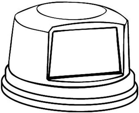 RCP265788GY - Round Brute Dome Top Lid for 55gal Waste Containers in Saudi Arabia