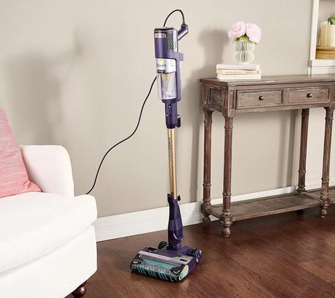 مكنسة SHARK HZ4002Q POWERDETECT السلكية مع تقنية DuoClean، فرشاة التنظيف الذاتي لعدم لف الشعر، ختم كامل مضاد للحساسية، وتكنولوجيا تحييد الرائحة، أرجواني (متجدد) in Kuwait