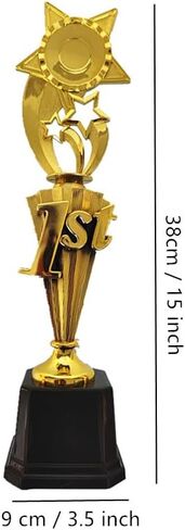 Ebonee 1st Place Gold Star Award Trophy Cup for Competitions, Funny First Place Winner Award Trophies Cup for Sports Tournaments, Recognition, Achievement, Birthday Party Games in Saudi Arabia