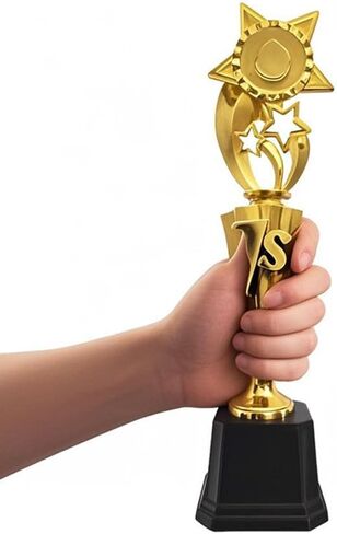 Ebonee 1st Place Gold Star Award Trophy Cup for Competitions, Funny First Place Winner Award Trophies Cup for Sports Tournaments, Recognition, Achievement, Birthday Party Games in Saudi Arabia
