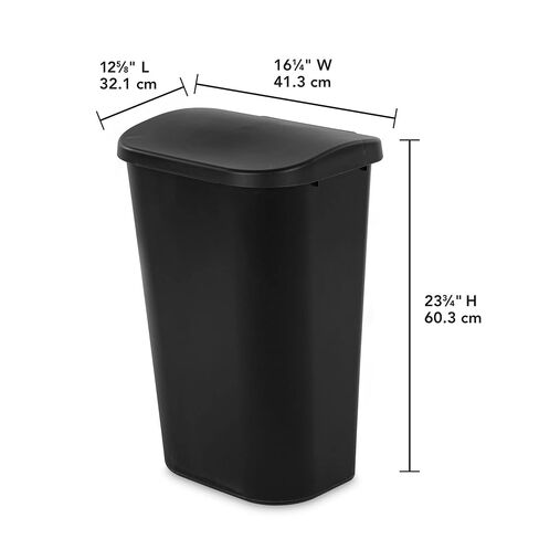 Sterilite Wastebasket SWINGTOP BLK 11 G 10759006 in Saudi Arabia