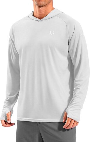 Men's Sun Protection Hoodie Shirts Long Sleeve UPF 50+ Swim Shirts for Men Rash Guard Fishing Shirt Quick Dry in Kuwait
