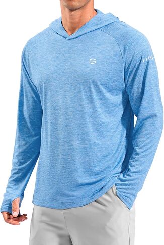 Men's Sun Protection Hoodie Shirts Long Sleeve UPF 50+ Swim Shirts for Men Rash Guard Fishing Shirt Quick Dry in Kuwait