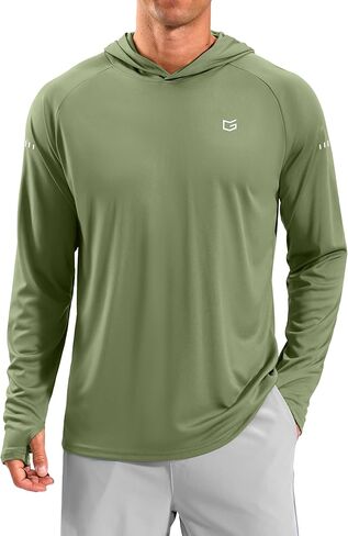 Men's Sun Protection Hoodie Shirts Long Sleeve UPF 50+ Swim Shirts for Men Rash Guard Fishing Shirt Quick Dry in Kuwait
