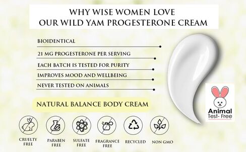Wild Yam Progesterone Cream with Phytoestrogens Wild Yam and Chaste Tree Berry for Hormone Balance Peri Menopause and Menopausal Hot Flashes in Saudi Arabia