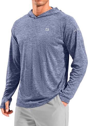 Men's Sun Protection Hoodie Shirts Long Sleeve UPF 50+ Swim Shirts for Men Rash Guard Fishing Shirt Quick Dry in Kuwait