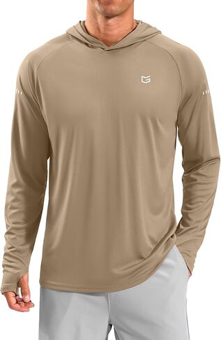 Men's Sun Protection Hoodie Shirts Long Sleeve UPF 50+ Swim Shirts for Men Rash Guard Fishing Shirt Quick Dry in Kuwait
