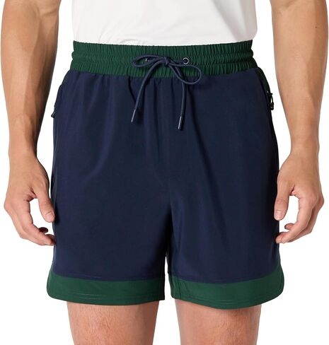 Amazon Essentials Men's Athletic Performance Stretch Contrast Woven Gym Training Short with 6" Inseam in Saudi Arabia