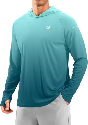 Men's Sun Protection Hoodie Shirts Long Sleeve UPF 50+ Swim Shirts for Men Rash Guard Fishing Shirt Quick Dry in Kuwait