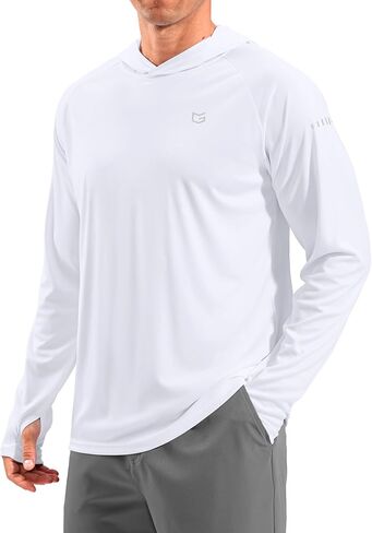 Men's Sun Protection Hoodie Shirts Long Sleeve UPF 50+ Swim Shirts for Men Rash Guard Fishing Shirt Quick Dry in Kuwait