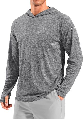 Men's Sun Protection Hoodie Shirts Long Sleeve UPF 50+ Swim Shirts for Men Rash Guard Fishing Shirt Quick Dry in Kuwait