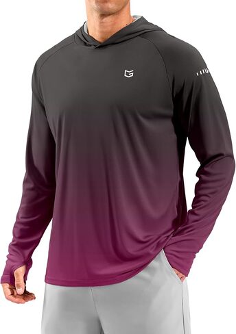Men's Sun Protection Hoodie Shirts Long Sleeve UPF 50+ Swim Shirts for Men Rash Guard Fishing Shirt Quick Dry in Kuwait