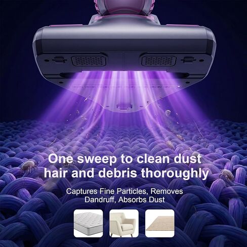 Cordless Stick Vacuum Cleaner, 6-in-1 Lightweight Handheld Vacuum, Built-in Mattress Vacuum Cleaner, 3-Speed Suction, Powerful Multi-purpose Cleaner for Hardwood Floors, Carpet, Pet Hair, Car Cleaning in Saudi Arabia