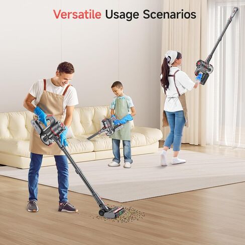 Cordless Vacuum Cleaners for Home, 60KPA 580W Dual Motor, 60 Mins Runtime, Power Detect & HEPA Filter, Touchscreen Display, Self-Standing for Pet Hair/Carpet/Car/Tile/Hardwood Floor in Saudi Arabia