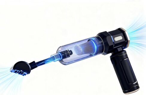 Handheld Car Vacuum Cleaner, 16000Pa Vacuum Cleaner and Air Duster, Portable Cordless Hand Held Vacuum with Brushless Motor and Multi-Nozzles for Car, Home, Office, Pet in Saudi Arabia