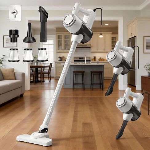 Corded Stick Vacuum Cleaner, Hardwood Floor Vacuum, 600W Powerful Hard Floor Vacuum Cleaners， Powerful Upright Corded Vacuum Cleaner Suitable for Hair, Pet Hair, Wood Floors, Tile Floors Dorm in Saudi Arabia