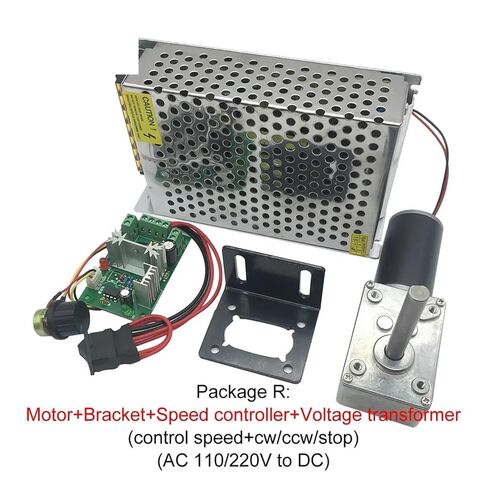 DC 24V Worm Geared Motors High Torque Volt DC Electronic Starter Reduction Electronic Starter Self-Lock 5840-31ZY Package A 24V 40rpm in Saudi Arabia