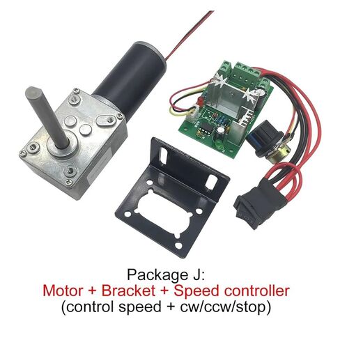 DC 24V Worm Geared Motors High Torque Volt DC Electronic Starter Reduction Electronic Starter Self-Lock 5840-31ZY Package A 12V 470rpm in Saudi Arabia