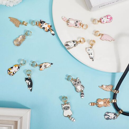 WEBEEDY 18 Styles Cat Stethoscope Charms for Nurse,Animal Stethoscope ID Name Tag for Peds Nurse Doctor Assistant Medical Workers Cute Adjustable Personalized Stethoscope Charms Accessories Gift in Saudi Arabia